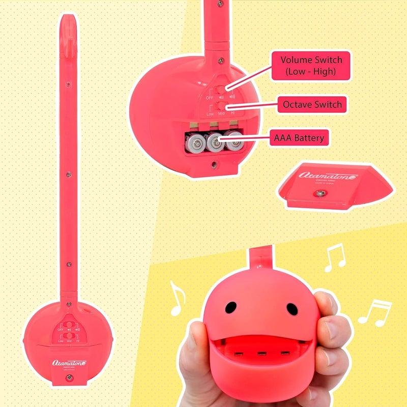 Otamatone Classic [English Edition] Hot Pink Japanese Electronic Musical Instrument Portable Synthesizer from Japan Maywa Denki for Children and Adults Gift - Image 3
